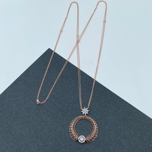 عقد ذهب روز عيار 18