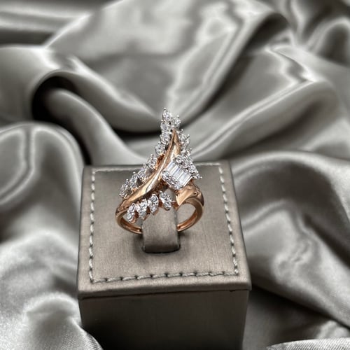 خاتم ذهب روز عيار 18