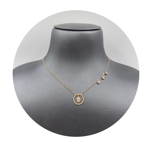 عقد ذهب أصفر عيار 18