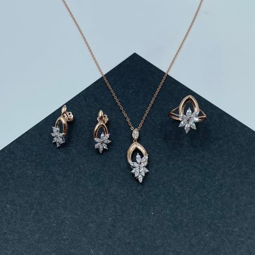 نص طقم ذهب مكس عيار 18