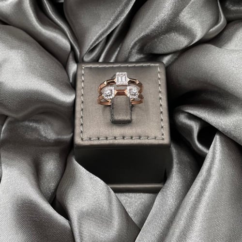 خاتم ذهب روز عيار 18