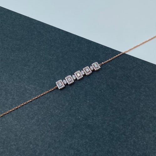 سوارة ذهب روز عيار 18