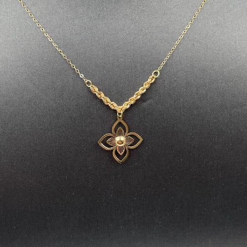 عقد ذهب أصفر عيار 18