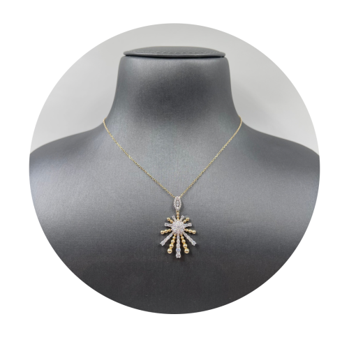 عقد ذهب أصفر عيار 18