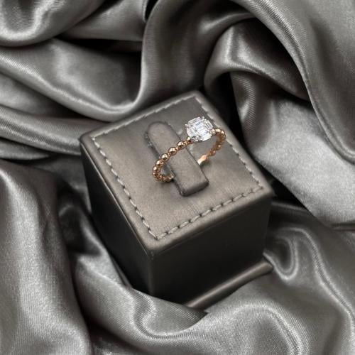 خاتم ذهب روز عيار 18