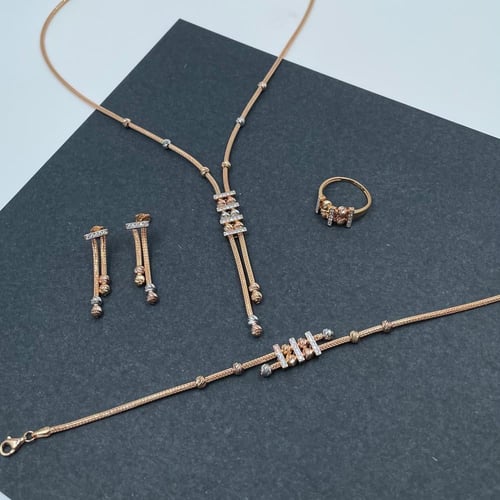 طقم ذهب مكس عيار 21