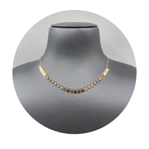 عقد ذهب أصفر عيار 18