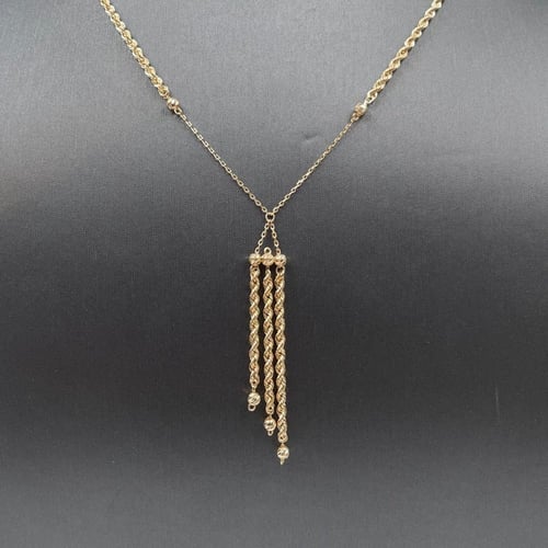 عقد ذهب أصفر عيار 18