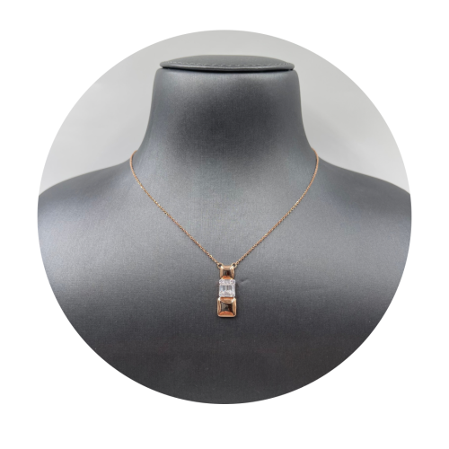 عقد ذهب روز عيار 18