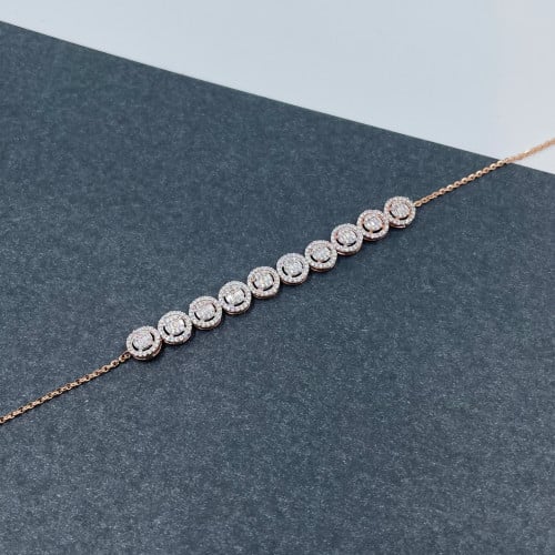 سوارة ذهب روز عيار 18