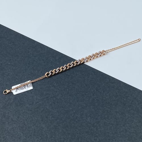 سوارة ألماس ذهب روز