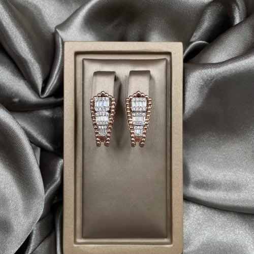 حلق ذهب روز عيار 18