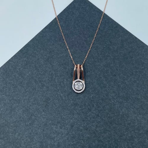 عقد ذهب روز عيار 18