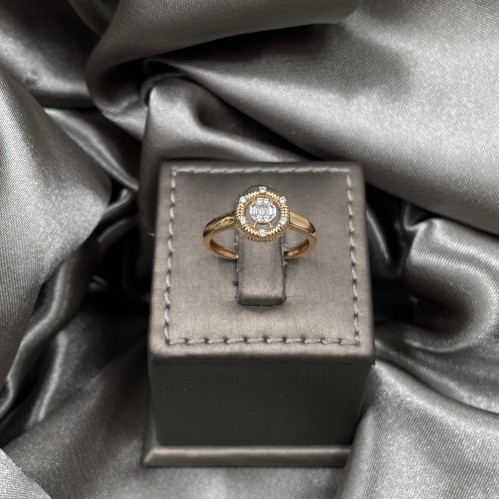 خاتم ذهب أصفر عيار 18