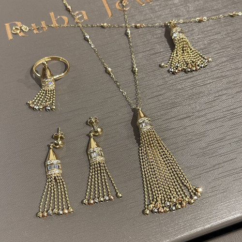 طقم ذهب مكس عيار 18