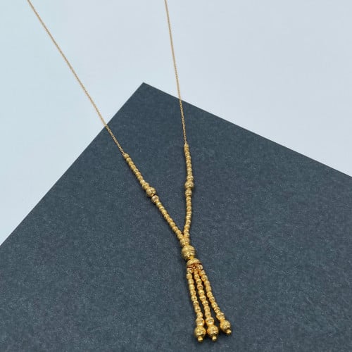 عقد ذهب عيار 21