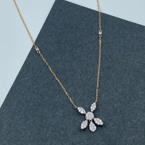 عقد ذهب أصفر عيار 18