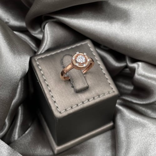 خاتم ذهب روز عيار 18