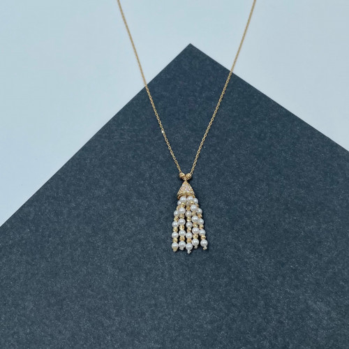 عقد ذهب أصفر عيار 18