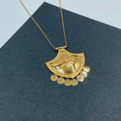 عقد ذهب عيار 21