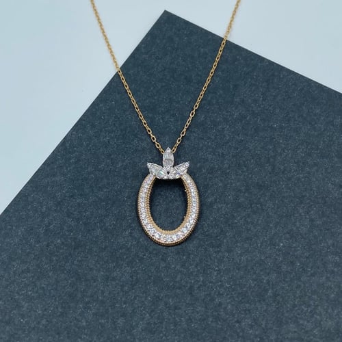 عقد ذهب أصفر عيار 18