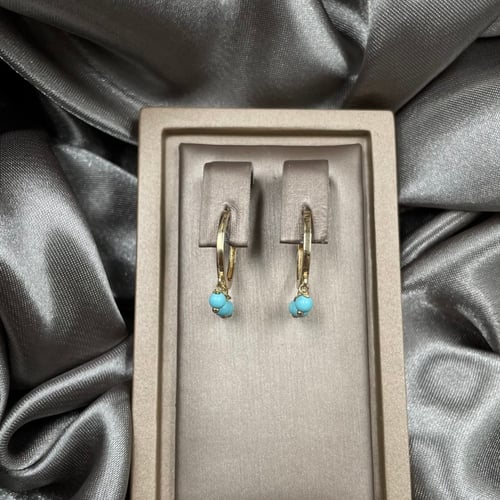 حلق ذهب أصفر عيار 18