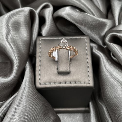 خاتم ألماس ذهب روز