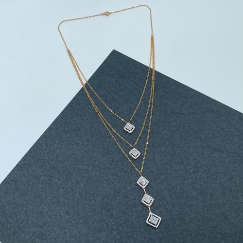 عقد ذهب أصفر عيار 18