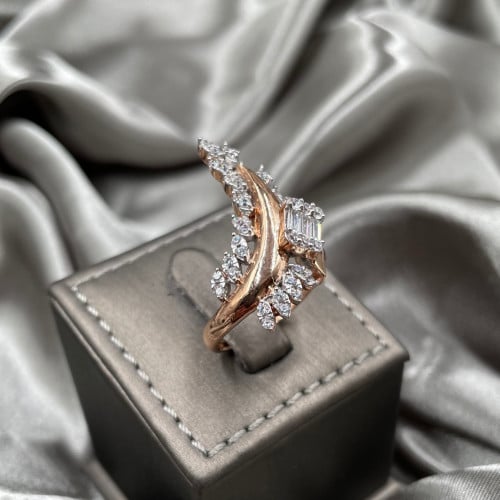 خاتم ذهب روز عيار 18