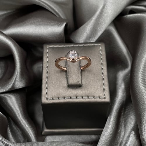 خاتم ذهب روز عيار 18