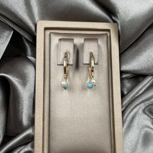 حلق ذهب أصفر عيار 18