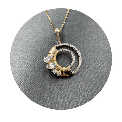 عقد ذهب أصفر عيار 18