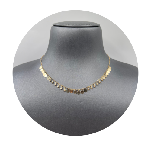 عقد ذهب أصفر عيار 18