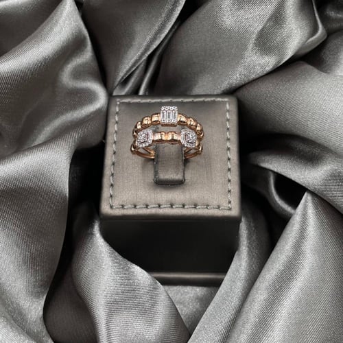 خاتم ذهب روز عيار 18