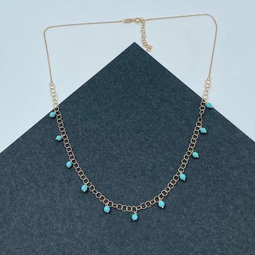 عقد ذهب أصفر عيار 18