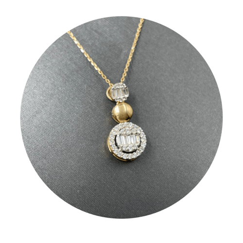 عقد ذهب أصفر عيار 18