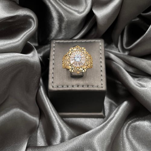 خاتم ذهب أصفر عيار 21