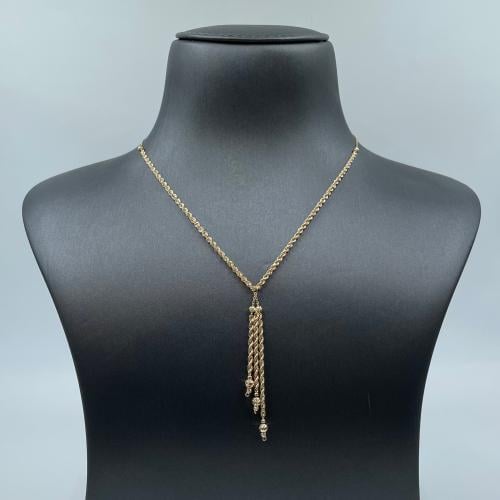 عقد ذهب أصفر عيار 18