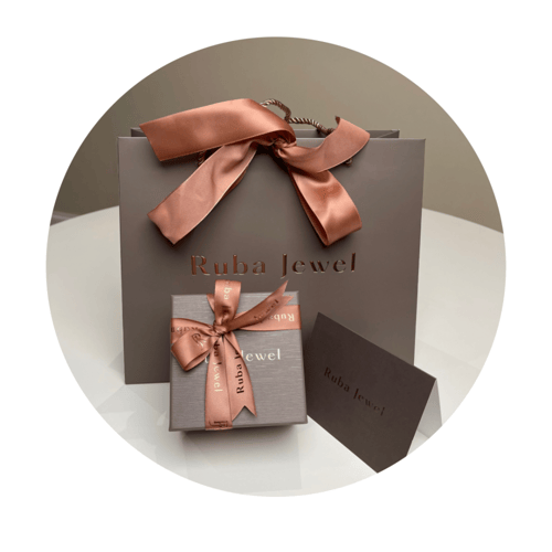 حلق ذهب روز عيار 18