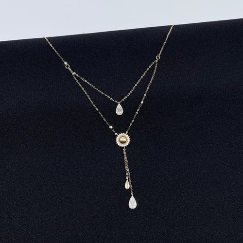 عقد ذهب أصفر عيار 18