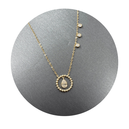 عقد ذهب أصفر عيار 18