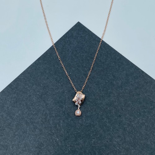 عقد ذهب روز عيار 18