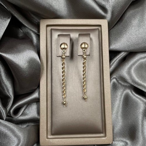 حلق ذهب أصفر عيار 18