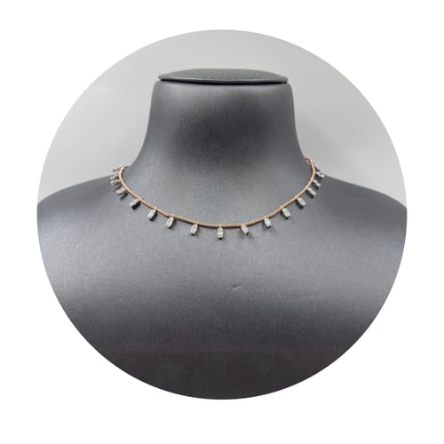 عقد ذهب روز عيار 18