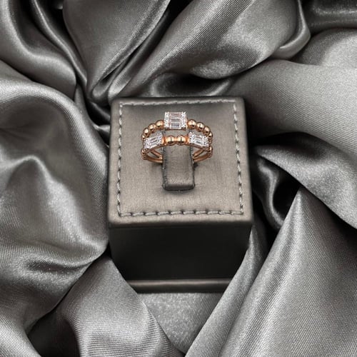 خاتم ذهب روز عيار 18