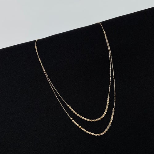 عقد ذهب أصفر عيار 18