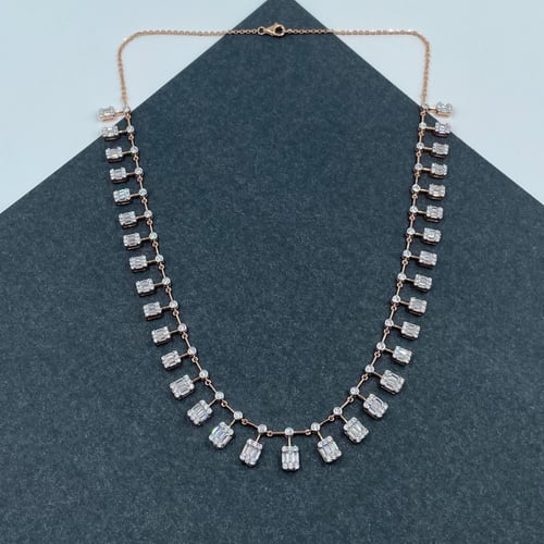 شوكر ذهب روز عيار 18