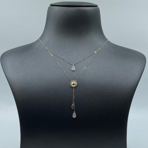 عقد ذهب أصفر عيار 18