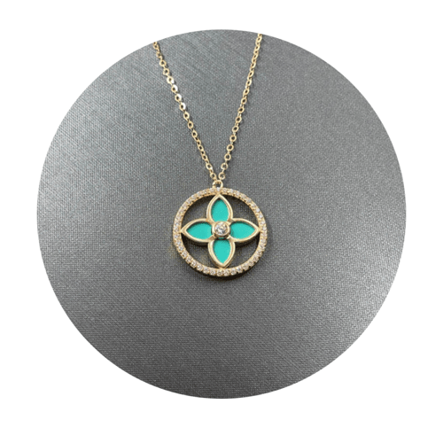 عقد ذهب أصفر عيار 18