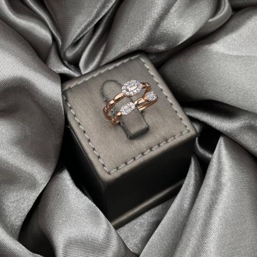 خاتم ذهب روز عيار 18